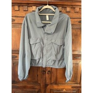 YOGALICIOUS Active/Windbreaker Jacket SLATE BLUE Sz L